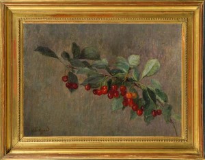 CHARLES JEAN AGARD Still life of a cherry branch